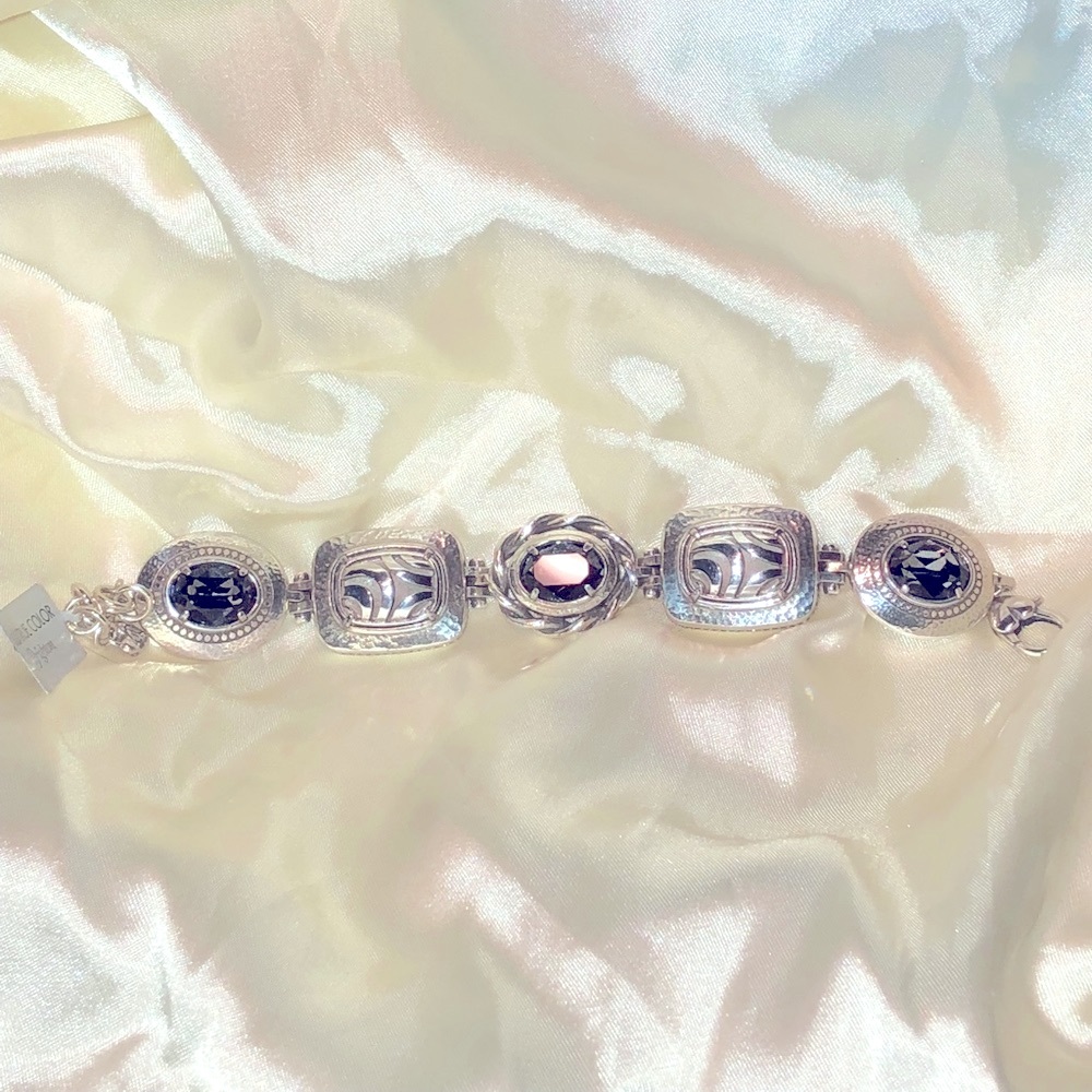 Brighton Your True color bracelet Black/Gray Swarovski NWOT